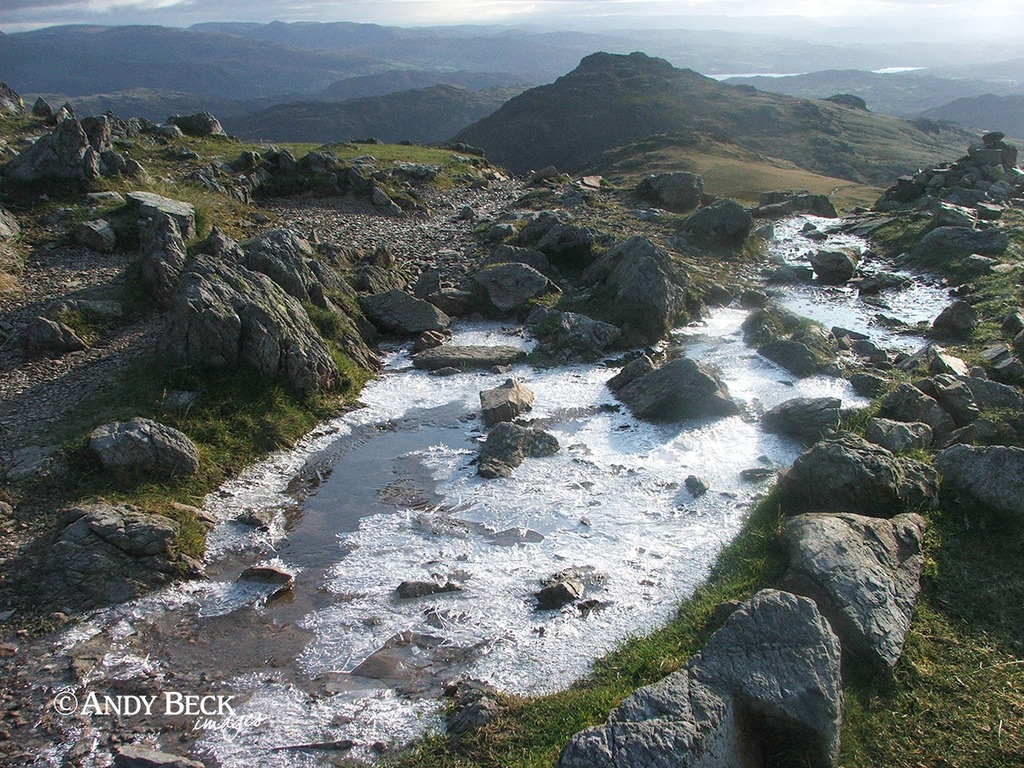 Pike o'Blisco from above Great Cove near Crinkle Crags
