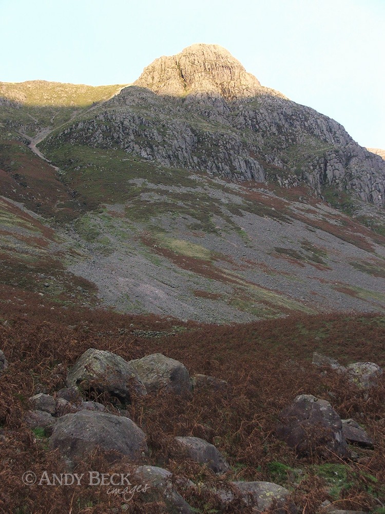 Pike o'Stickle from Mickleden, Great Langdale