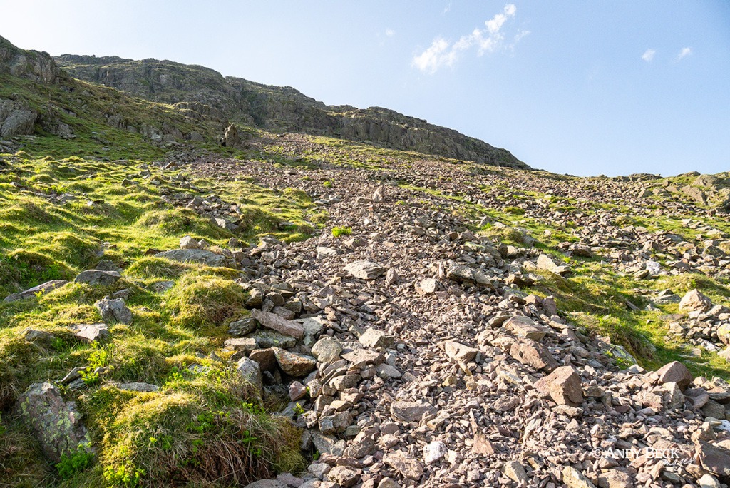Approach to Kilnshaw Chimney, Red Screes Wainwright Fell