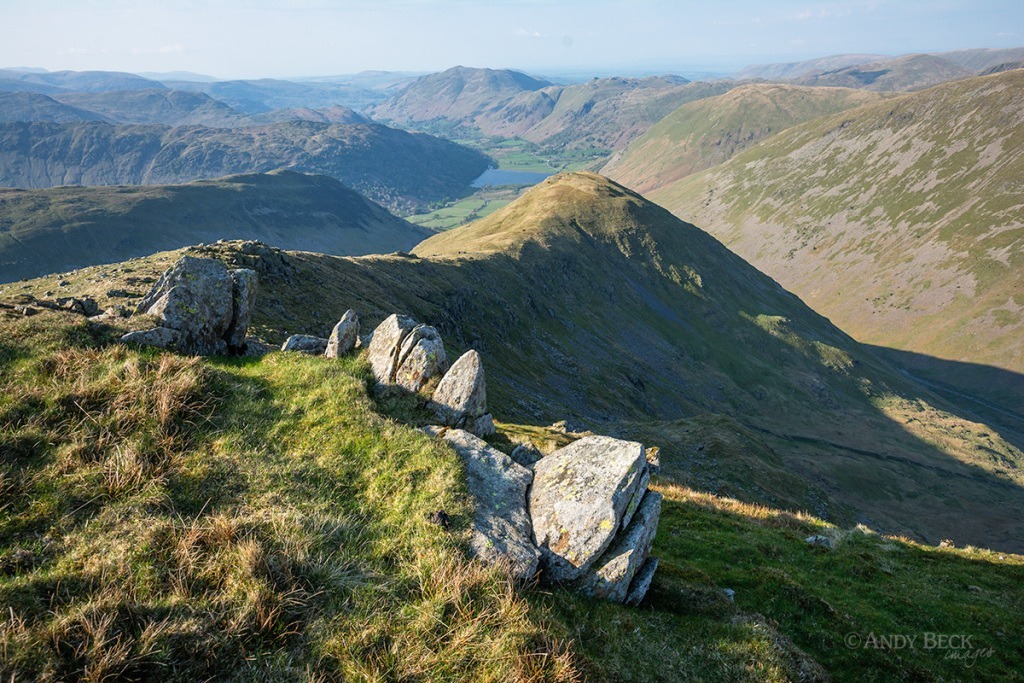 Middle Dodd from Red Screes, Looking north from Red Screes summit