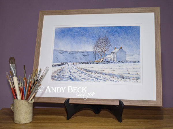 New House Forest In Teesdale watercolour by Andy Beck