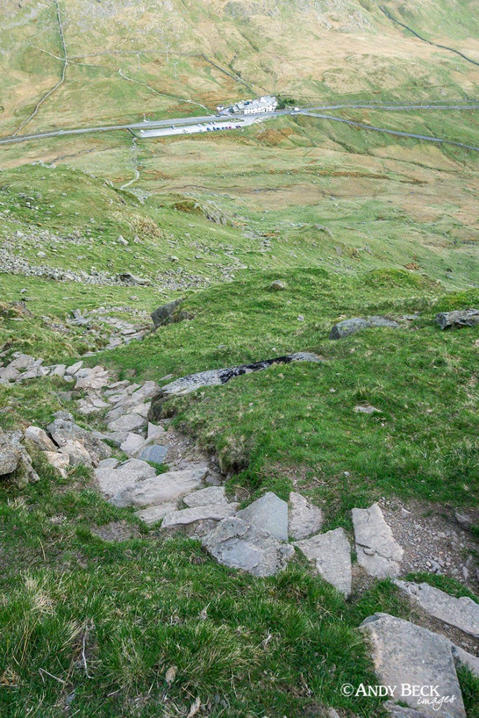 Red Screes path descending to Kirkstone Pass