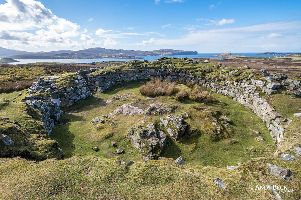Dun Beag Broch walls, near Struan, Isle of Skye
