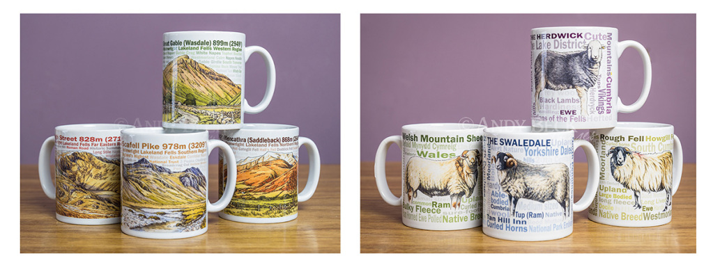 Mugs Andy Beck Images. Lakeland Fell mugs, Sheep breed mugs