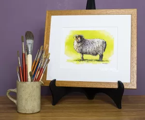 Boreray sheep print by Andy Beck