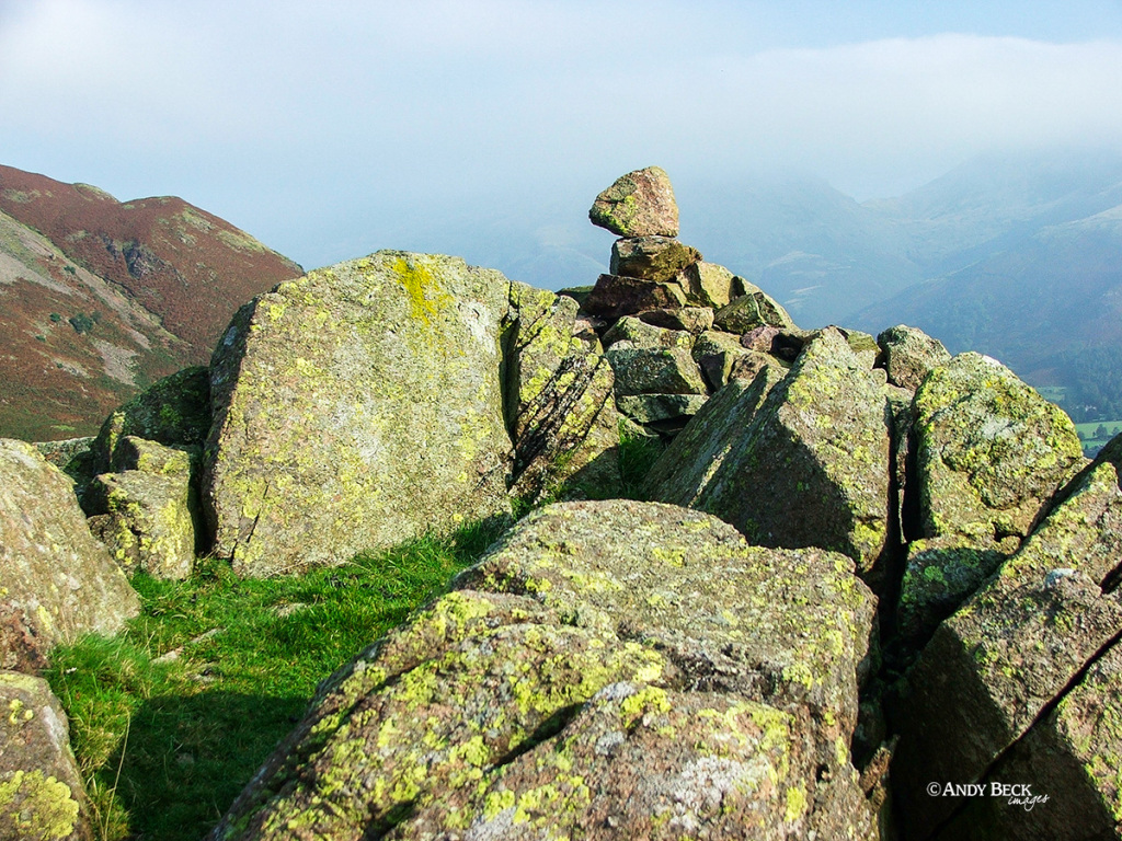 Cairn on Silver How, Central Fells, Wainwright walk