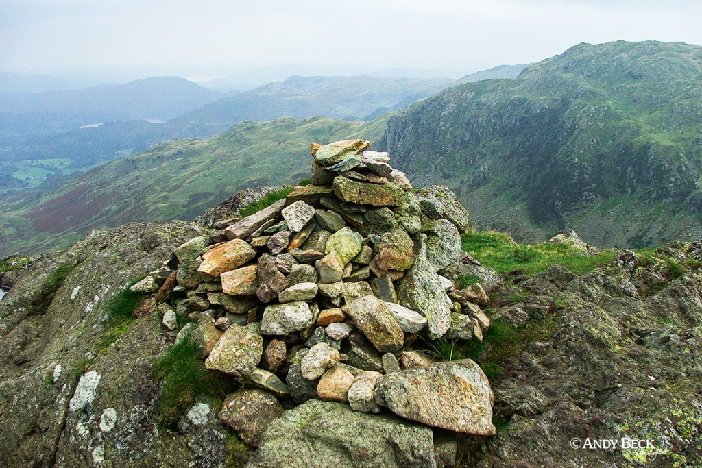 Calf Crag summit, Wainwright Calf Crag, Easedale, Central Fells