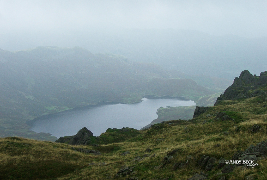 Easedale Tarn from the Blea Rigg ridge, Central fells