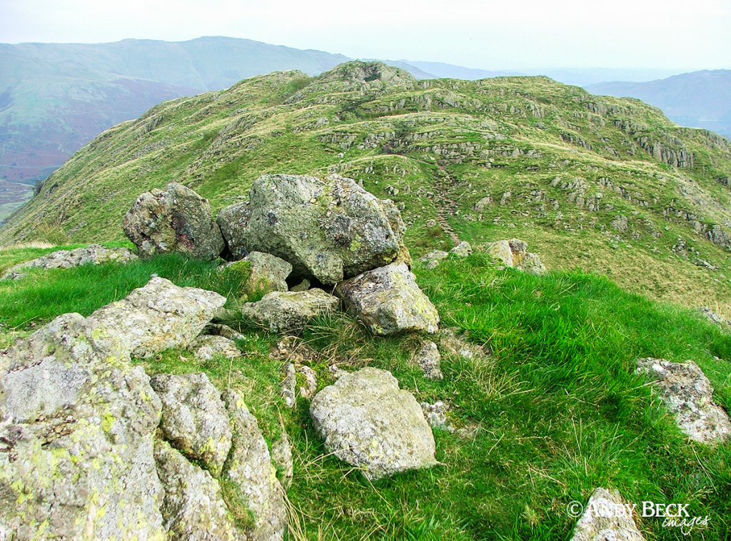 Gibson Knotts summit rocks, Wainwright summit Gibson Knotts