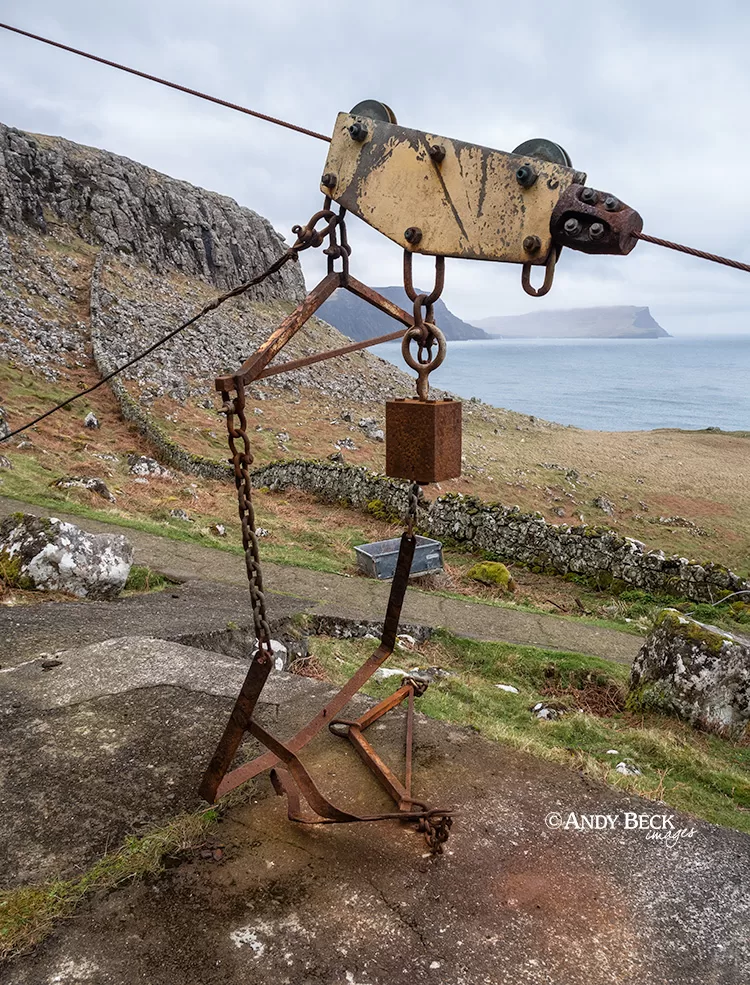 Neist Point aerial ropeway, Lighthouse Skye, Isle of Skye