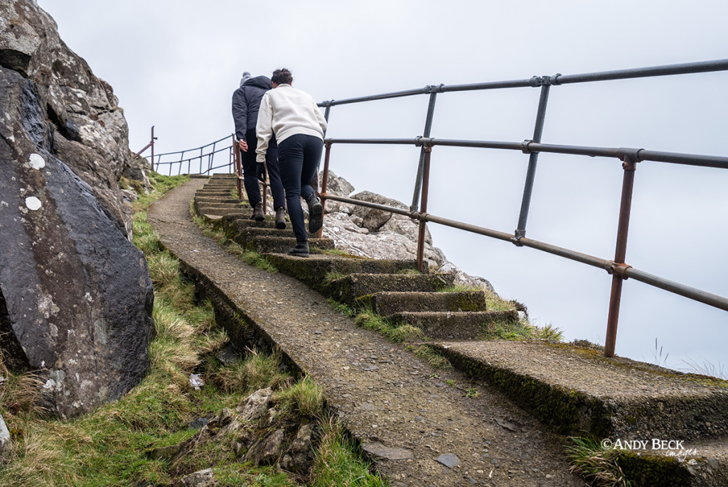 Footpath steps, Neist Point, Isle of Skye, Scotland