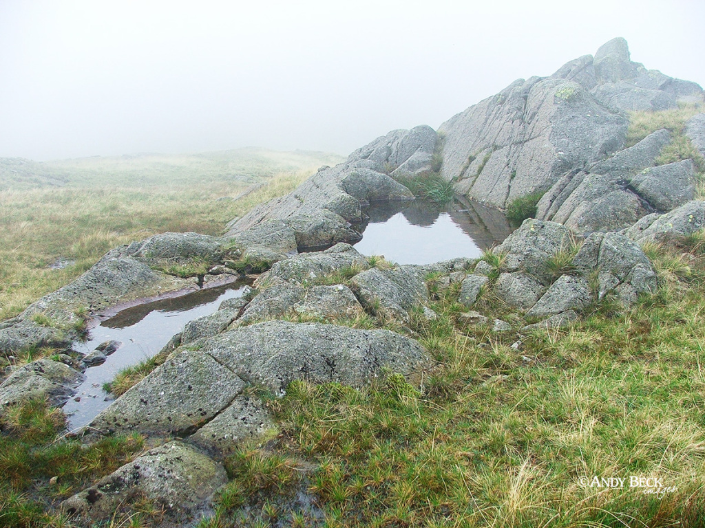 Rock pool Blea Rigg, Wainwright rock pool, Lake District walk, Easedale