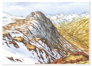 Sergeant's Crag and Langstrath, Wainwright fells, Lake District