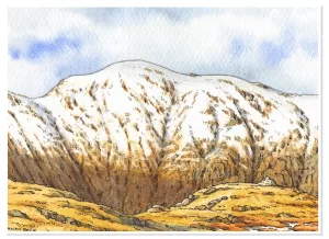 Pillar from Yewbarrow sketch, Wainwright fells, Lakeland fells