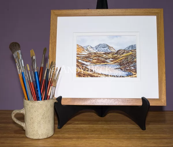 Blackbeck Tarn, Haystacks, Original sketch by Andy Beck