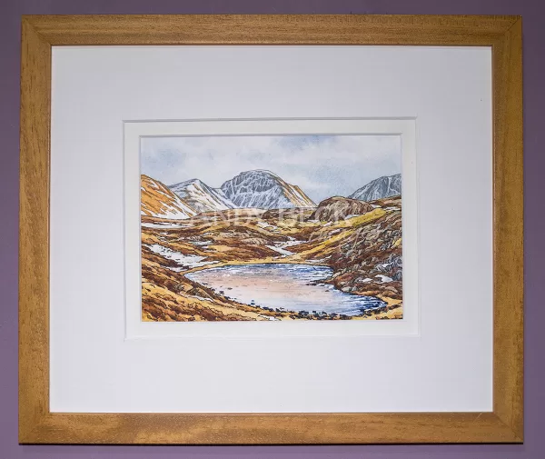 Blackbeck Tarn, Haystacks, Original sketch by Andy Beck