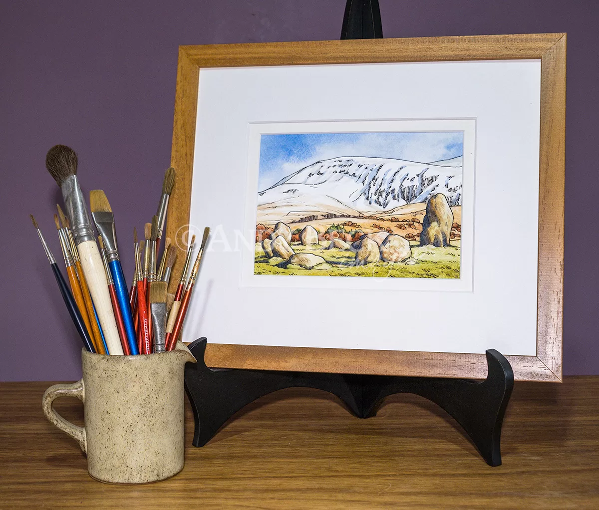 Wainwright Fell Clough Head, Original sketch by Andy Beck