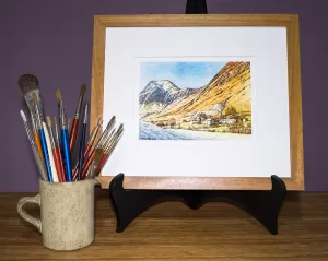 Wainwright Fell Hindscarth signed print framed