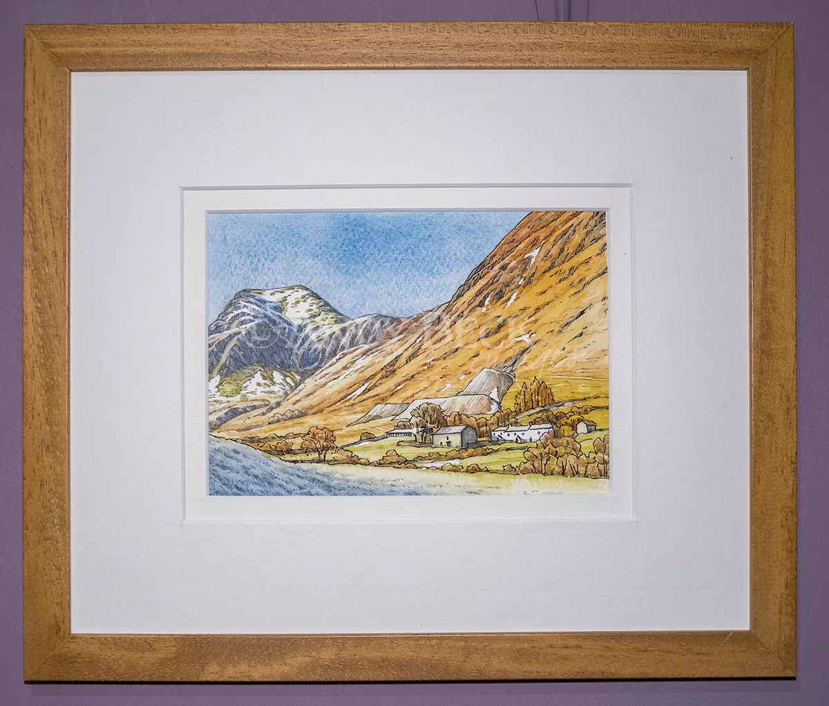 Wainwright Fell Hindscarth, Original sketch by Andy Beck