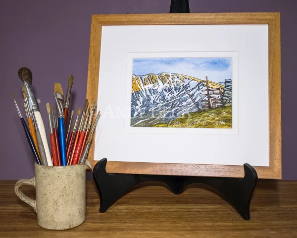 Wainwright Fell Rampsgill Head, Original sketch by Andy Beck