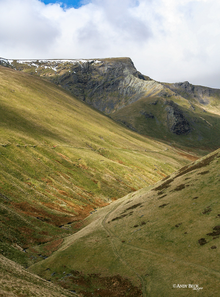 Sharp Edge and the Glenderamackin valley, Blencathra. Wainwright Blencathra, Northern Fells