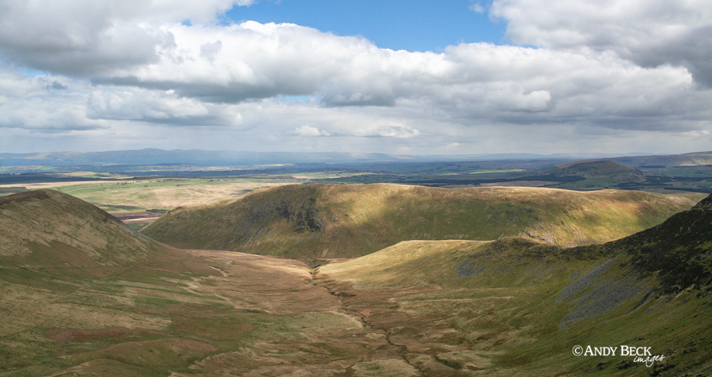 Souther Fell from Bannerdale Crags edge in the northern fells, Wainwright Souther fell