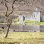 Kilchurn Castle and Loch Awe in Argyll and Bute, Scottish castle