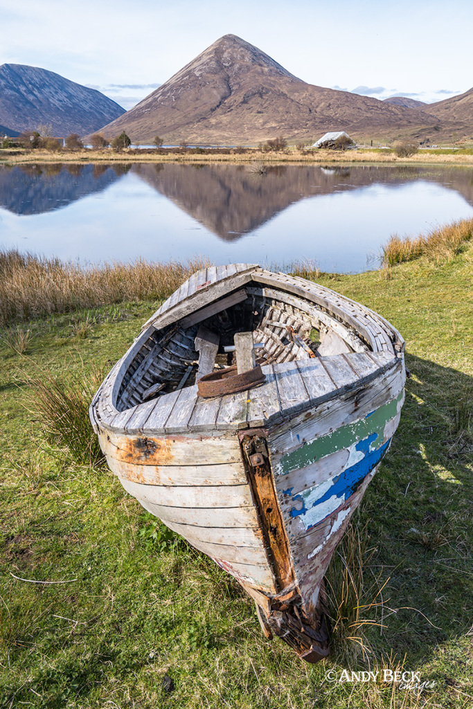 Abandoned boat near Elgol, Isle of Skye, Scotland