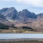 Bla Bheinn (Blaven) and Loch Slapin on the Isle of Skye seen from Torrin
