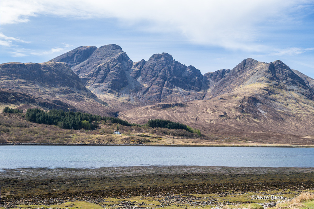 Bla Bheinn (Blaven) across Loch Slapin on the Isle of Skye seen from Torrin
