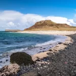 White sands of Coral Beach, Isle of Skye beach, Scotland