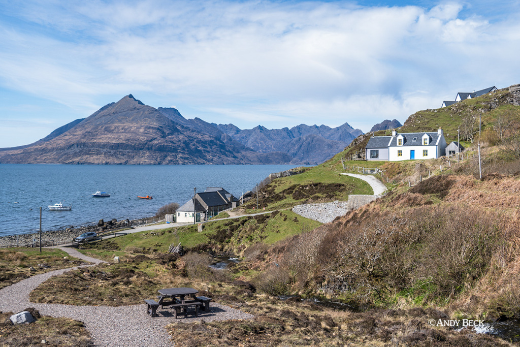 Elgol village and the Cuillins, Isle of Skye, Scotland