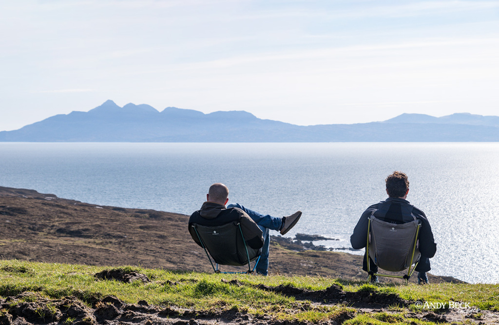Looking to Rum from Elgol on a sunny spring afternoon
