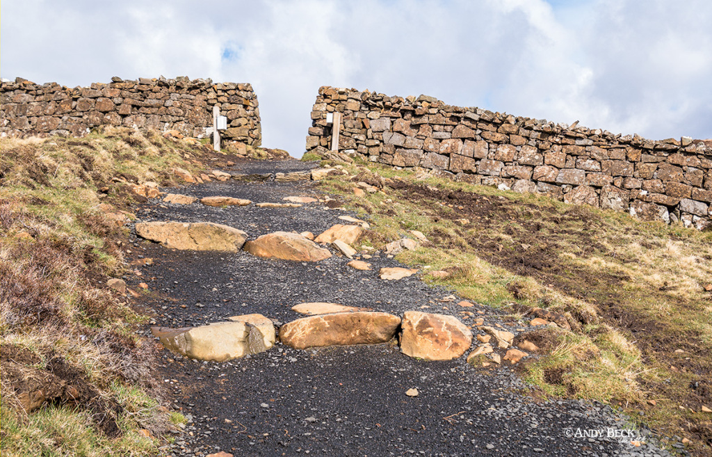Path to The Coral Beach Isle of Skye, Scotland.
