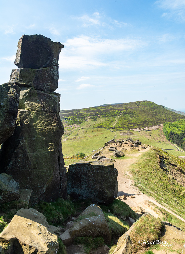 The Needle, The Wainstones on Wainwright's Coast to Coast walk, North Yorkshire Moors, Cleveland