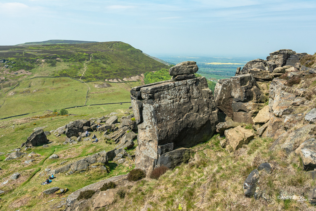 The Wainstones on the Coast to Coast trail, North Yorkshire Moors, Cleveland