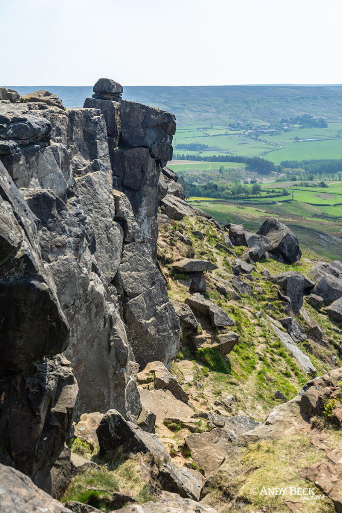 Wainstones crags North Yorks Moors looking towards Bilsdale