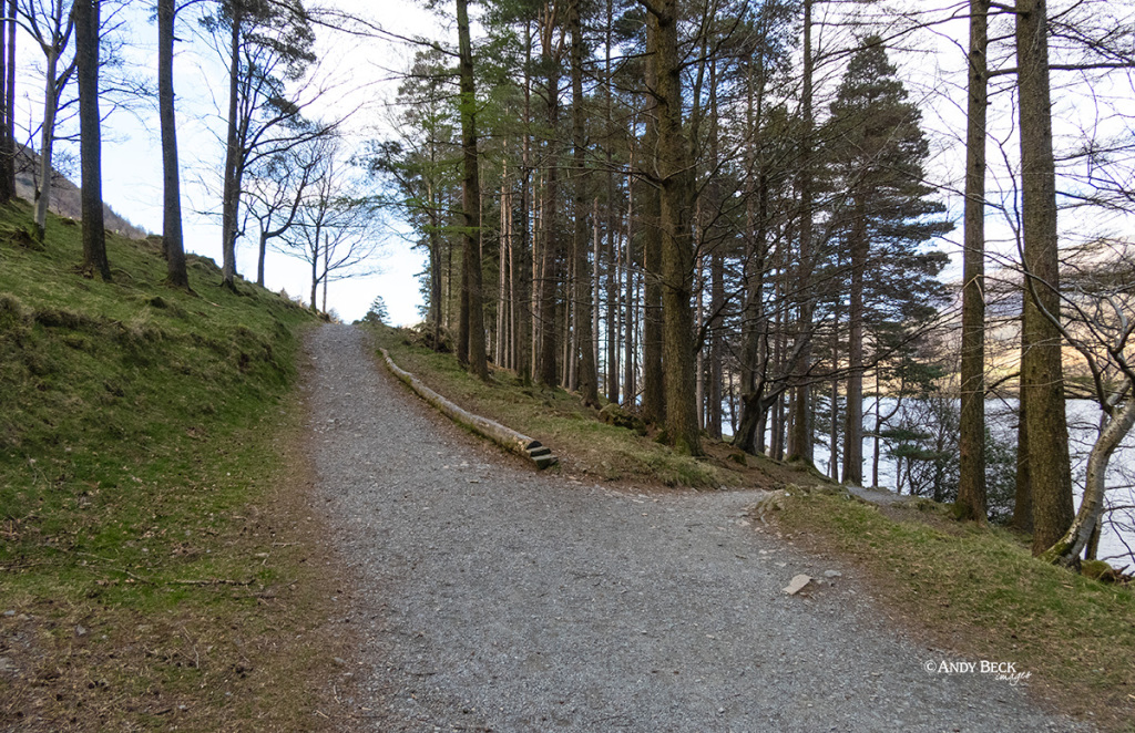 Footpath around Buttermere Lake in the English Lake District