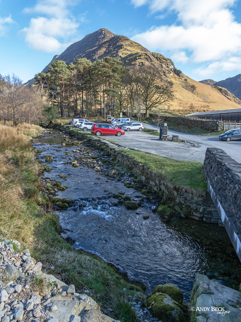 Gatesgarth Car Park under Fleetwith Pike near Honister Pass