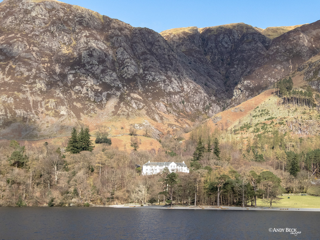 Hassness House on the edge of Buttermere Lake in the Lake District