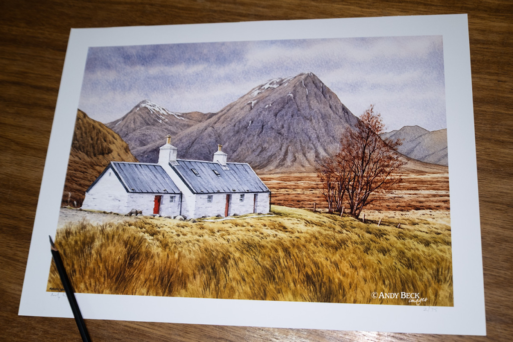 Blackrock Cottage limited edition print by Andy Beck