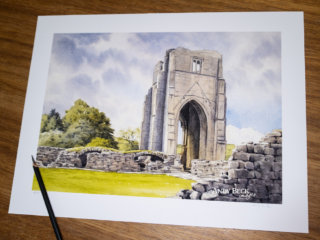 Shap Abbey limited edition print by Andy Beck